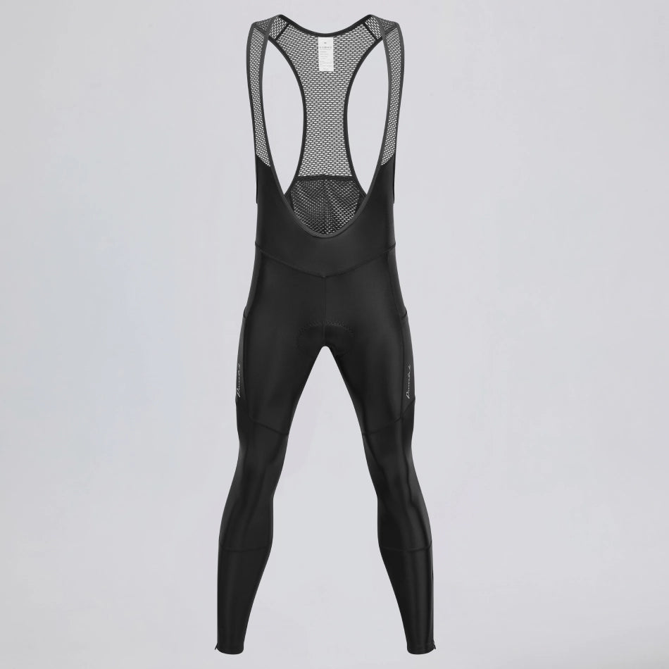 Men’s Winter Fleece Cycling Bib Tights With Side Pockets