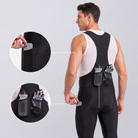 Men’s Winter Fleece Cycling Bib Tights With Side Pockets