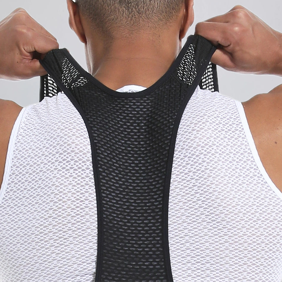 Men’s Winter Fleece Cycling Bib Tights With Side Pockets