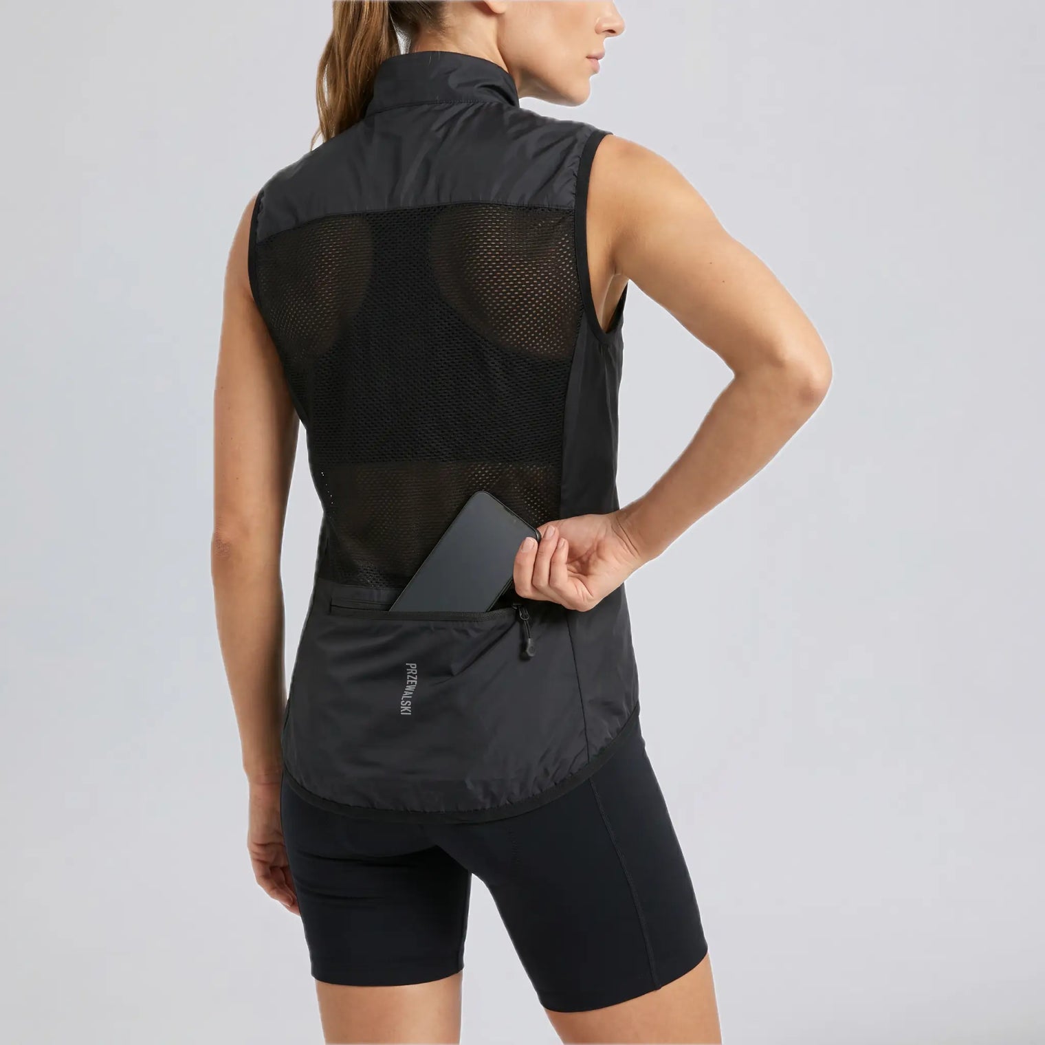 Women’s Windproof Cycling Vest with Rear Pocket