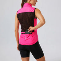 Women’s Windproof Cycling Vest with Rear Pocket