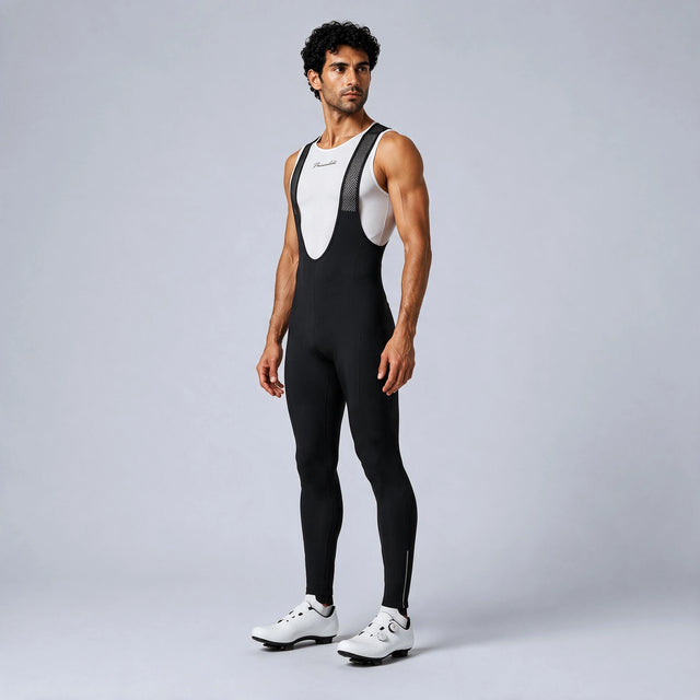 Men’s Winter Fleece Road Cycling Bib Tights