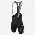 Men’s long distance cycling bib shorts showing mesh back, straps, and side pocket design