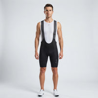 Men’s MTB Racing Bib Shorts PRO front view with wide straps and compression fit for MTB and gravel riding