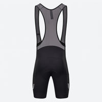 Men’s MTB Racing Bib Shorts PRO rear full view with mesh back, wide straps, and ergonomic chamois placement